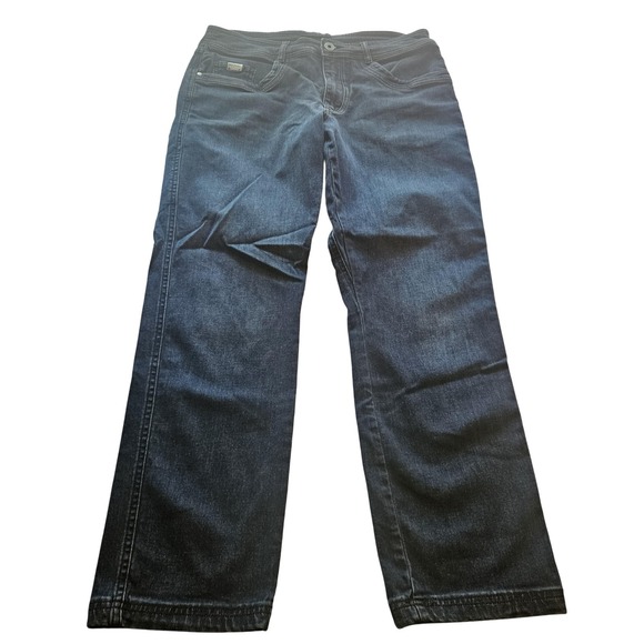 Kuhl Jeans Mens 34x30 Blue Denim Straight Leg Outdoor Hiking Pants Stretch - Picture 1 of 11